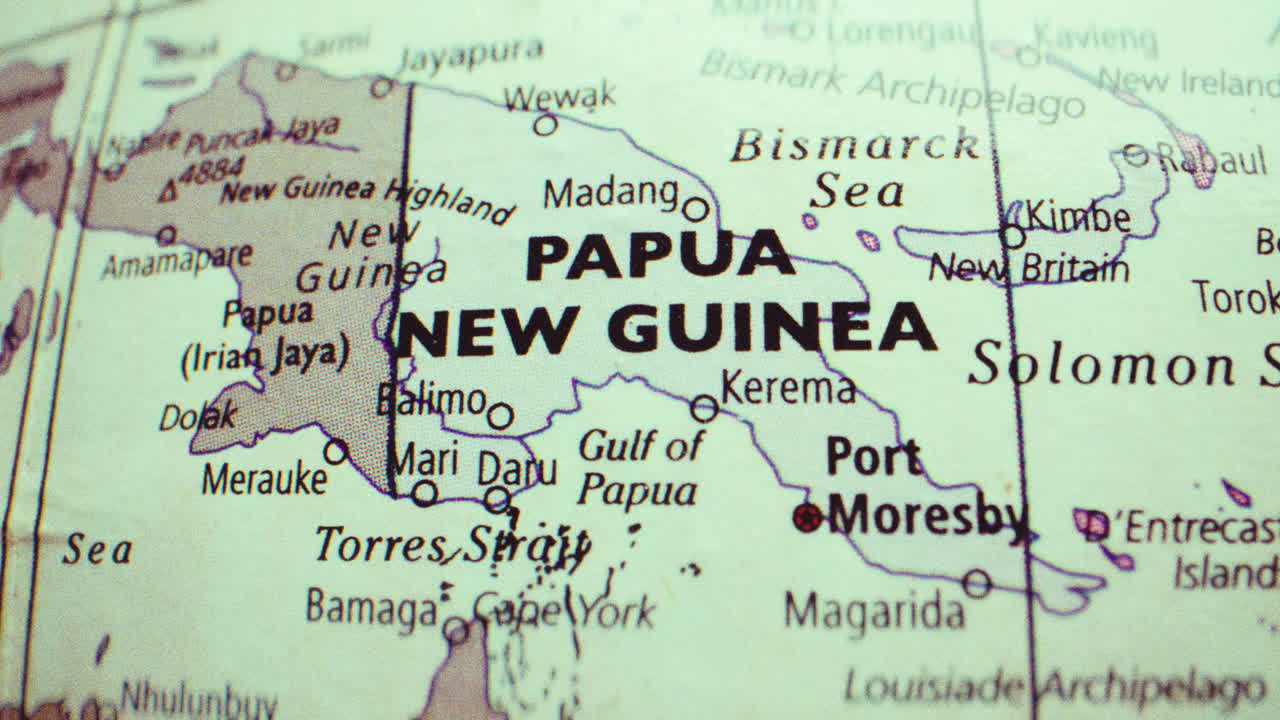 Map of Papua New Guinea