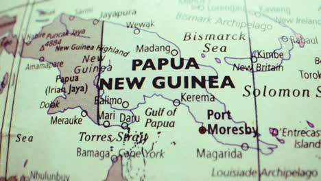 map of papua new guinea