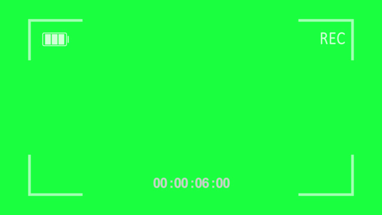 Camera viewfinder animation recording a video. Camera frame viewfinder screen of video recorder digital display interface. Filming with dslr camera or mirrorless and smartphone for recording