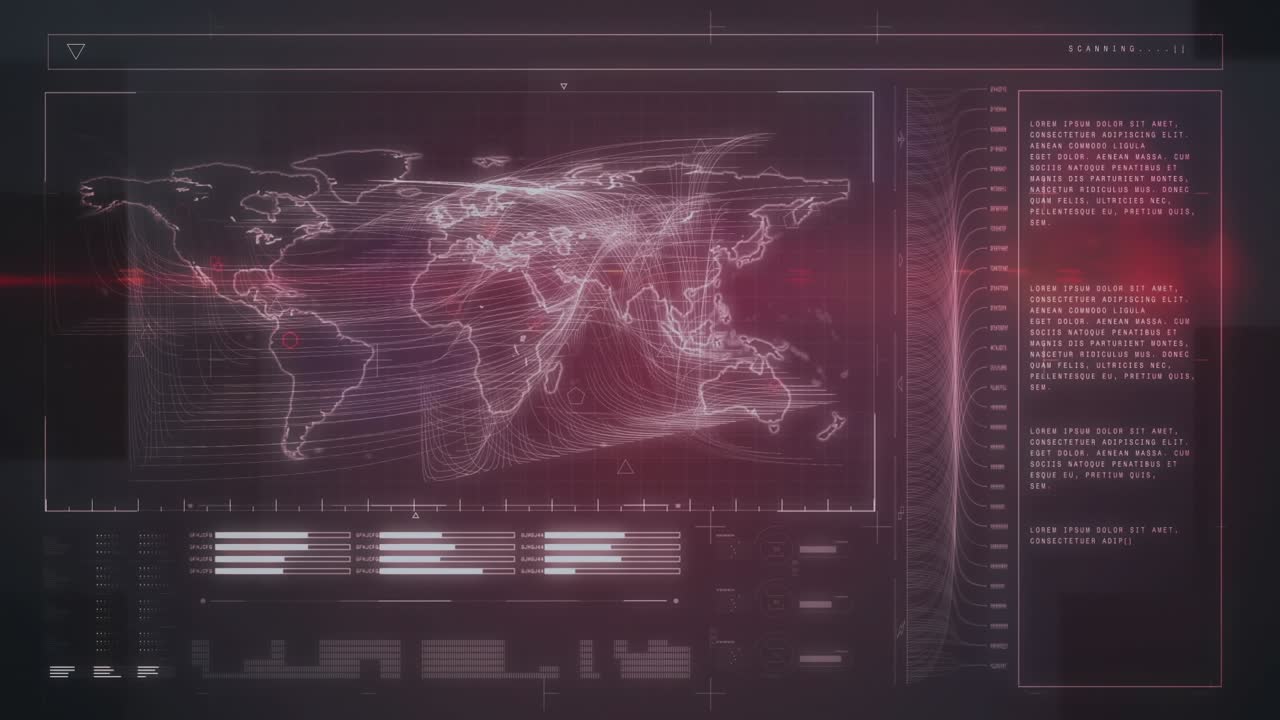 Animation of data processing over jobs texts