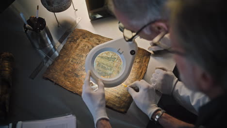 conservation of an ancient manuscript