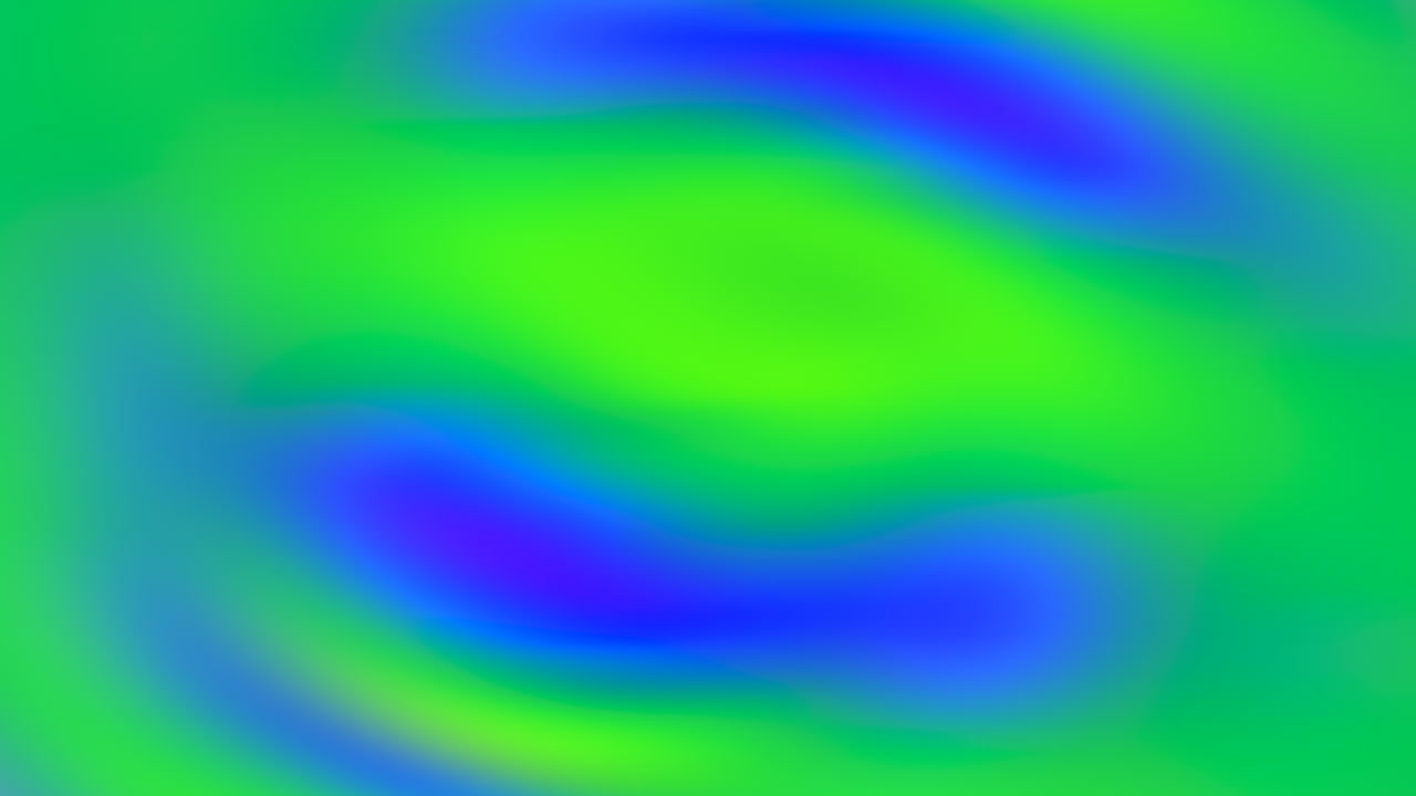 ondas azules y verdes brillantes de neón