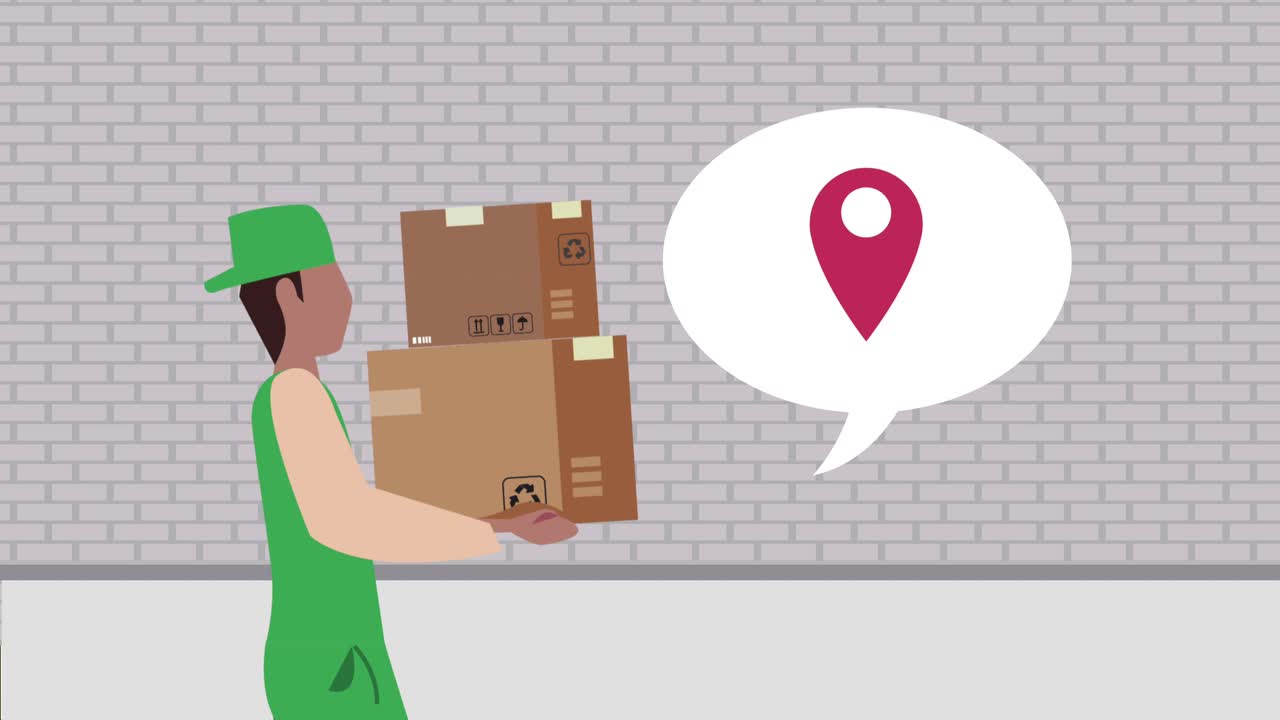 로지스틱 서비스 애니메이션: 노동자가 말하는 리프팅 박스