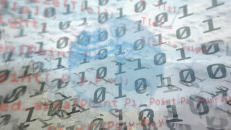animación del globo sobre el procesamiento de datos