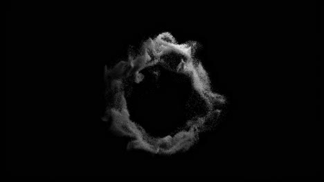 abstract dust sand floating particles on black background on air black and white motion background for event, concert, title, presentation ,music, vj, 4k loop 3d render dynamic particles slow motion