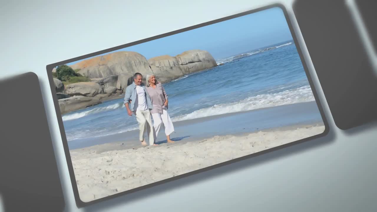 montaje de parejas de ancianos disfrutando de momentos juntos