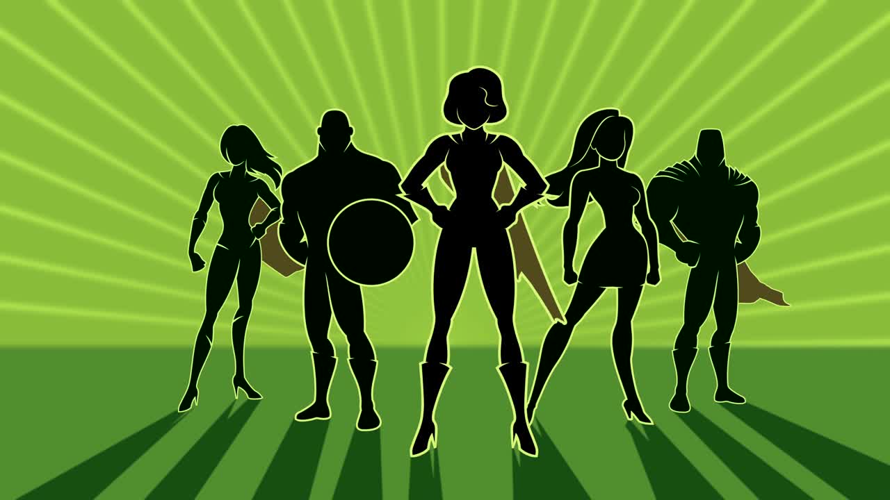 equipo de superhéroe