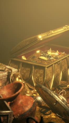 open treasure chest filled with gold and jewels