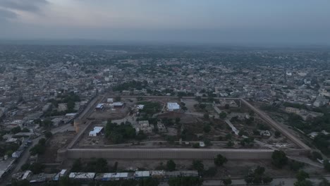 Above-Umerkot-Fort,-popular-touristic-landmark-in-Sindh,-Pakistan