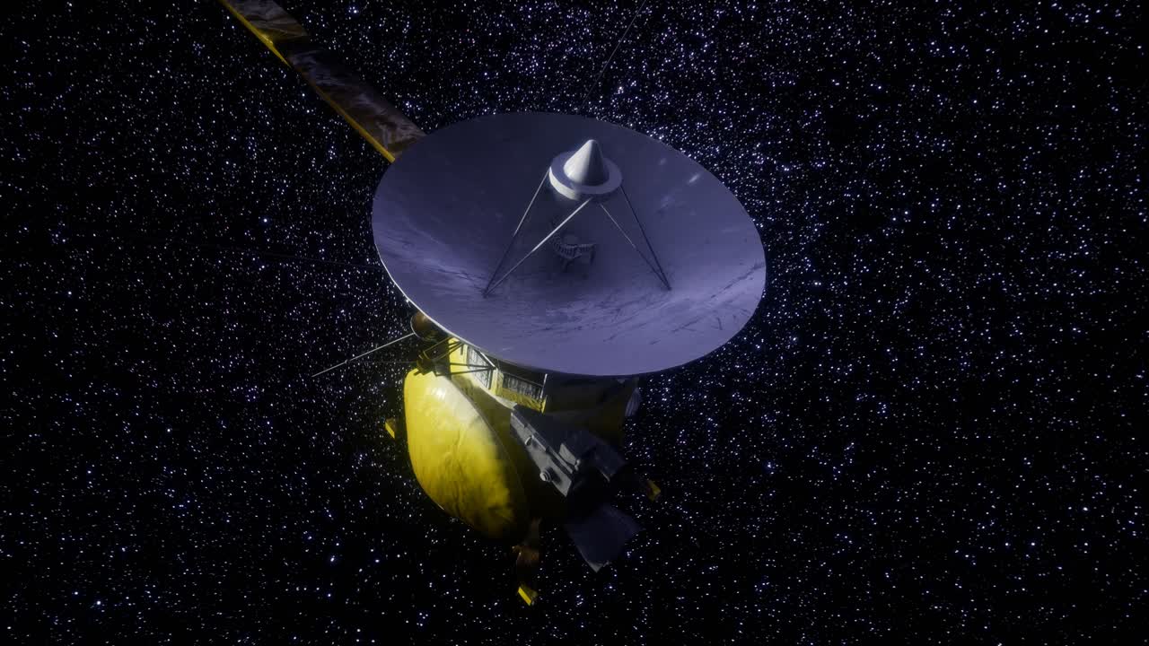 el satélite cassini se acerca a saturno.