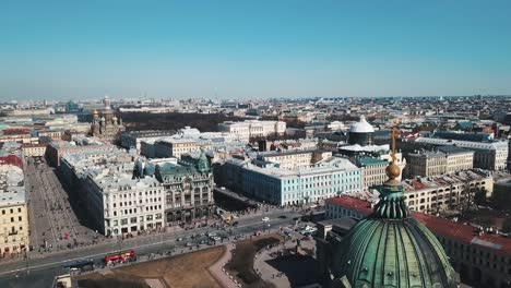 aerial view of st. petersburg cityscape