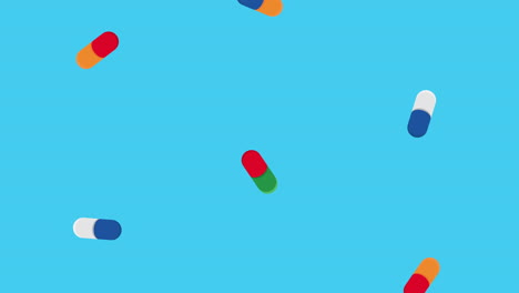 medicine capsules drugs pattern animation