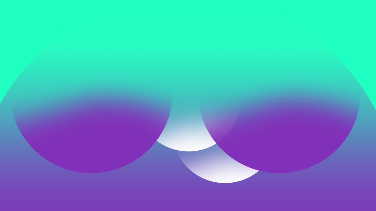 Vibrant Gradient Animation with Overlapping Geometric Shapes