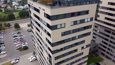 tall high rise building living quarters