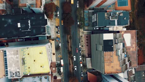 top view of gonzalez suarez street at capital city, ecuador