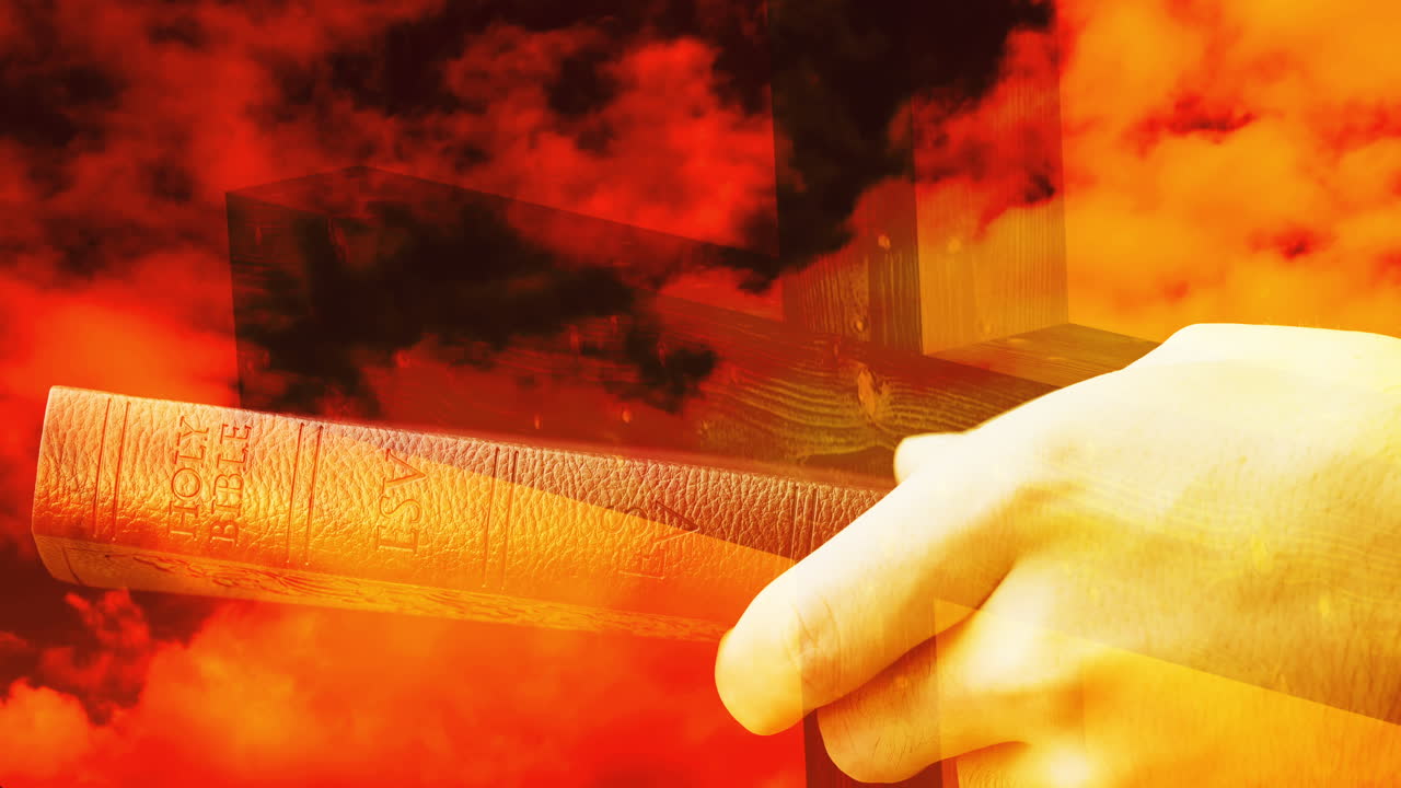 종교적인 부활절 일요일 좋은 금요일 애니메이션 4k