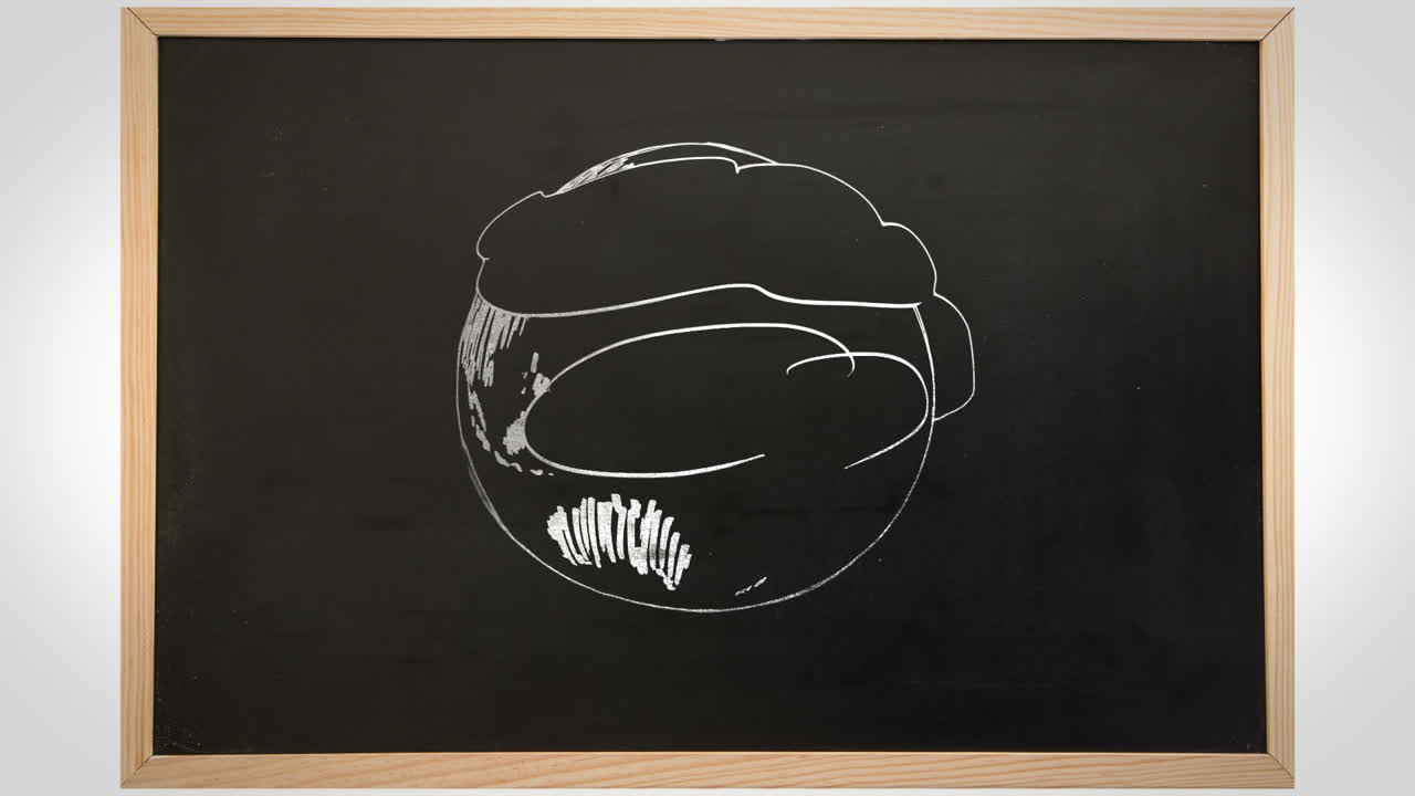 animación de la tierra dibujada girando