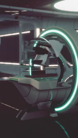 interior médico futurista