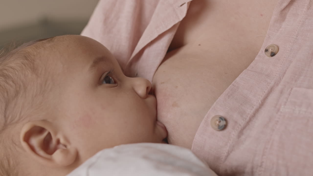Baby Feeding on Breast