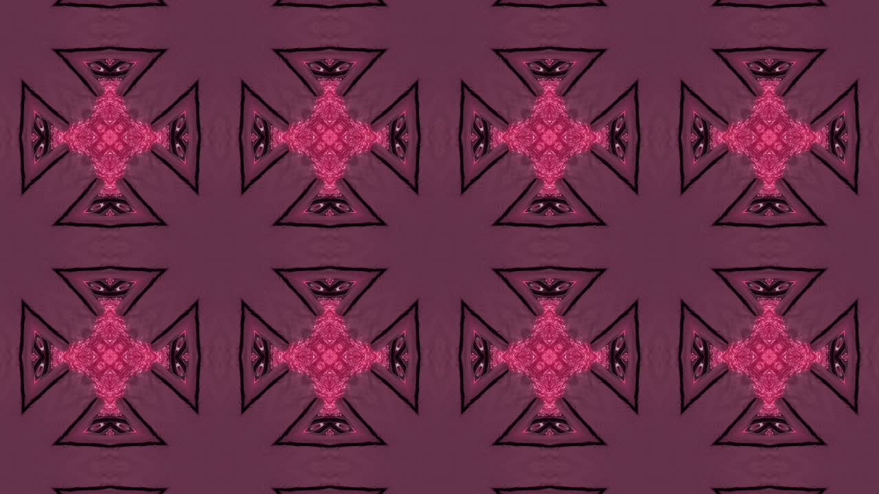 fondo decorativo de neón abstractamente adornado con bucles. caleidoscopio o mandala de neón 3d.