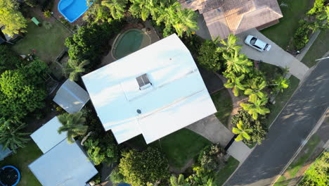 Aerial-Drone-Luxurious-Property-in-residential-neighbourhood-suburb