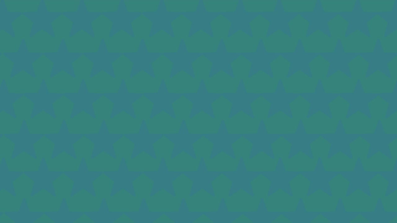 Animation of rows of blue stars of flag of united states of america on blue background