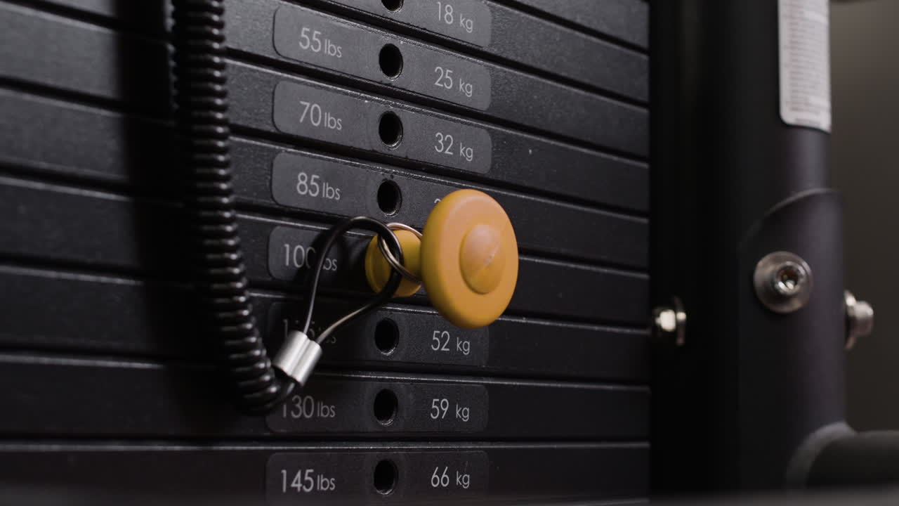 Weightlifting Equipment in a Gym