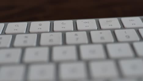 function buttons on a white keyboard