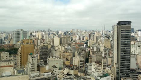 Paisaje-Urbano-De-Sao-Paulo,-Vista-Aérea-Panorámica