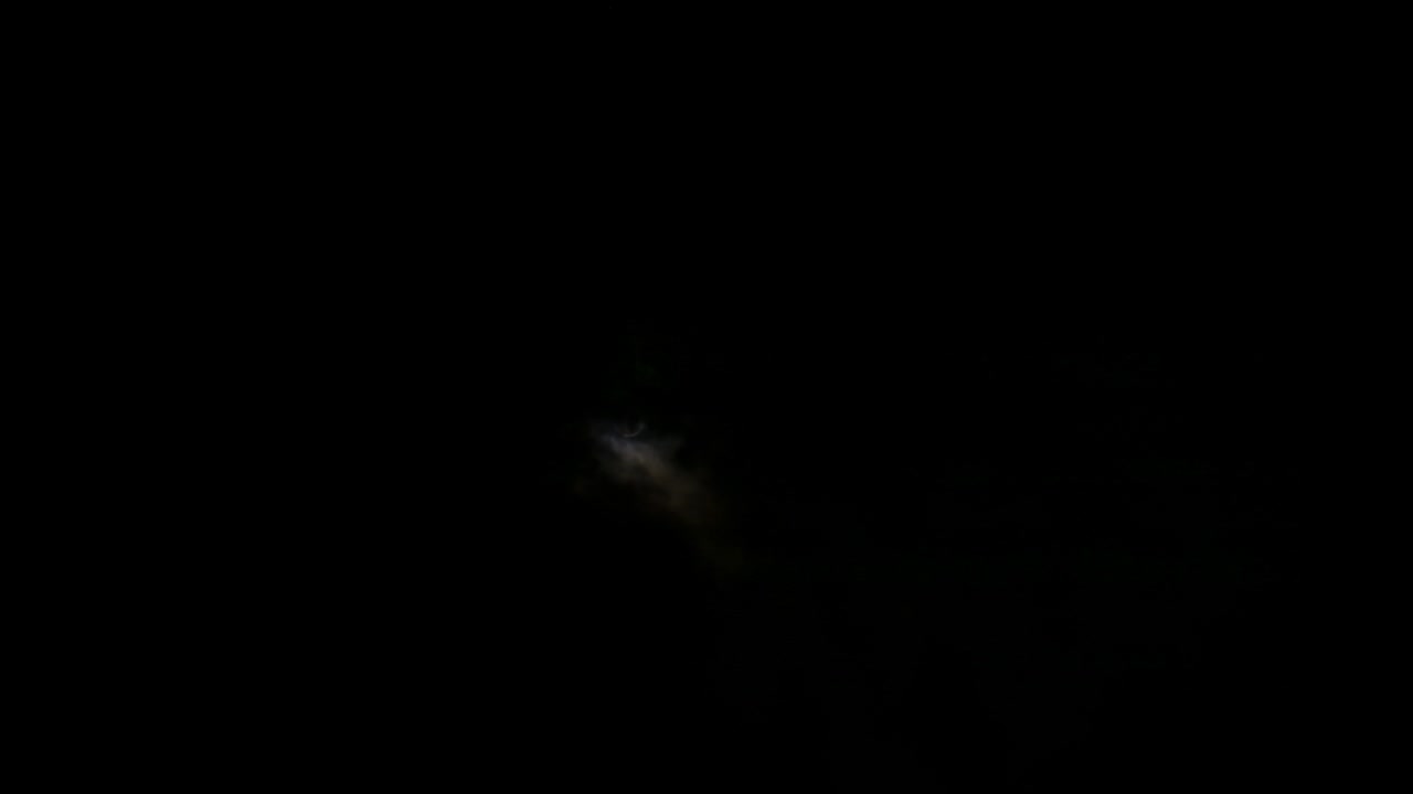 Full oon and clouds