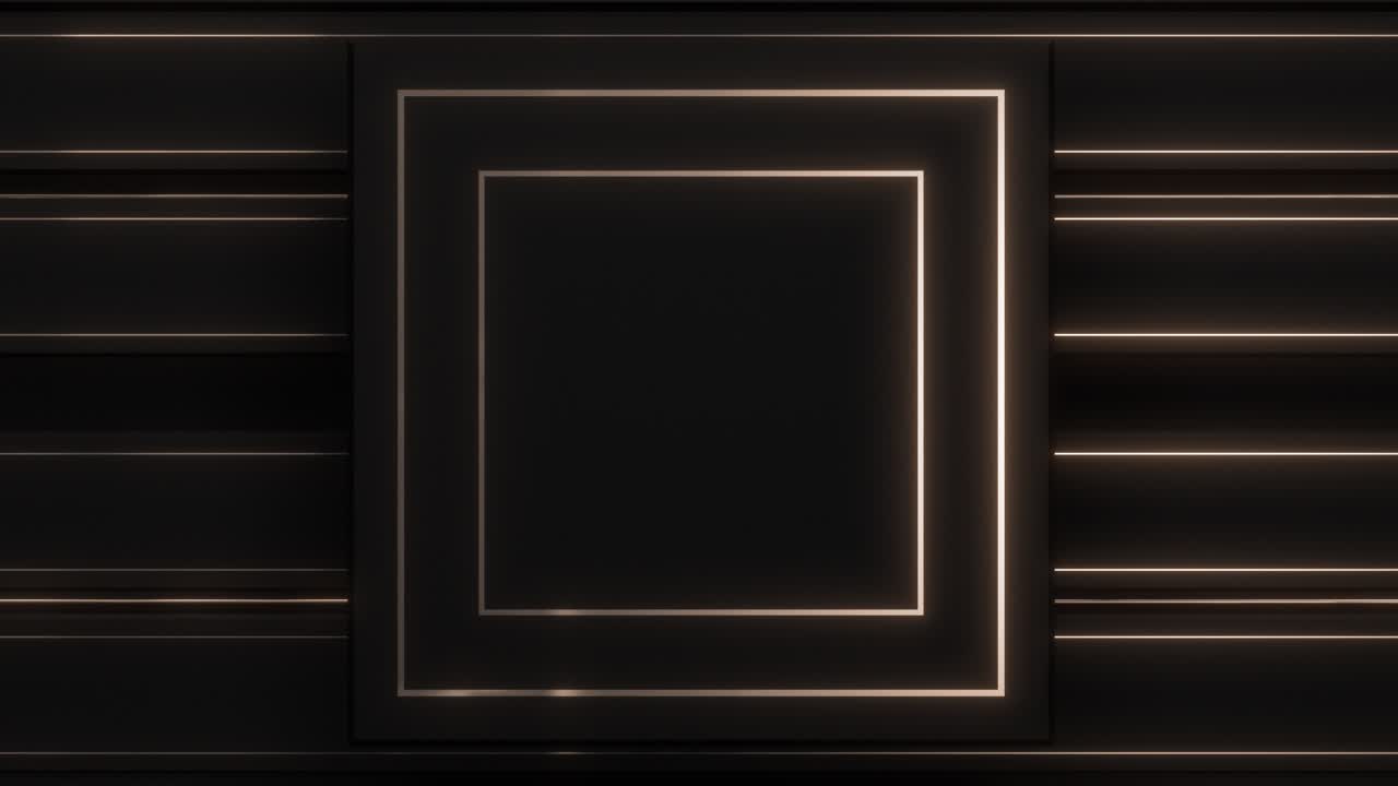 Empty Frame on a Dark Wall