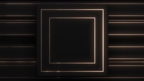 empty frame on a dark wall