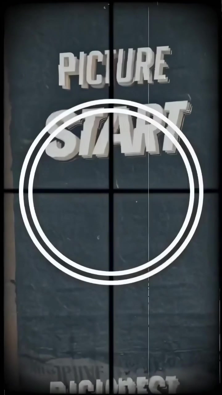 Vintage Film Countdown Leader with Scratches and Dust
