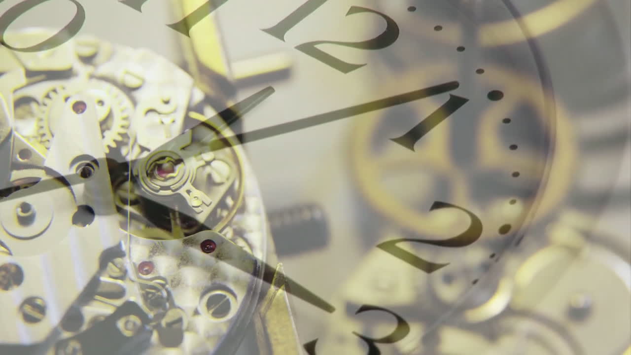 시계 메커니즘 작동