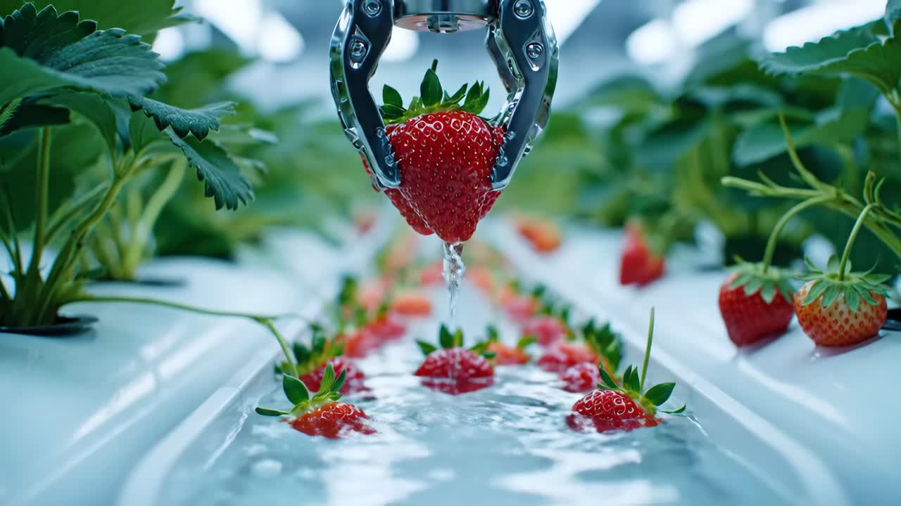 Raccolta robotizzata di fragole