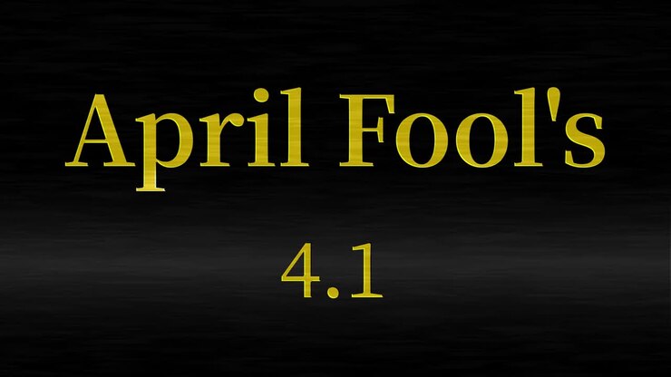 April Fool's English Message Text Animation Motion Graphics