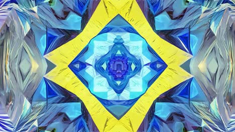 patrón geométrico abstracto con diseño de caleidoscopio colorido