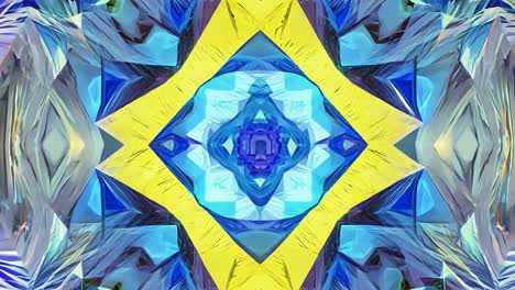 abstract geometric pattern with colorful kaleidoscope design