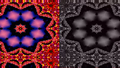 fondo abstracto reflejo en el espejo del caleidoscopio