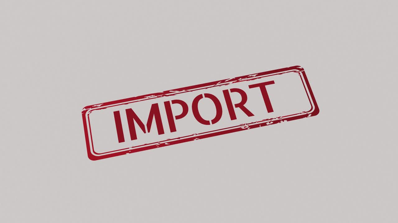 sello de importación