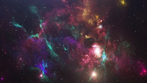 nebulosa que pasa por las nubes bucle 4k