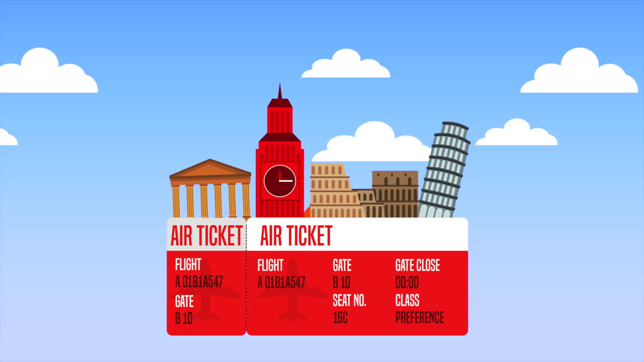 국가 기념물 애니메이션 세트의 티켓