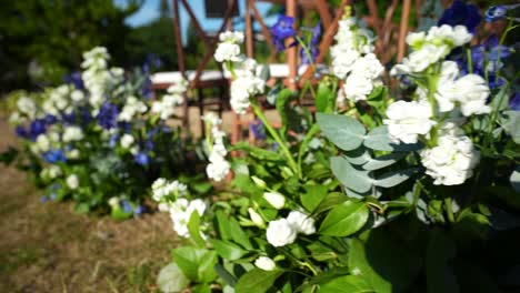 Es-Wird-Eine-Zeitlupenansicht-Eines-Prächtigen-Straußes-Leuchtender-Blumen-Gezeigt