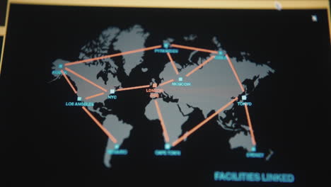 global network connections map