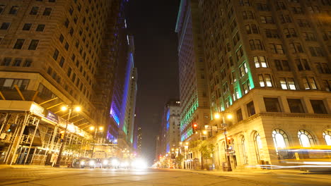 philadelphia street time lapse - nighttime