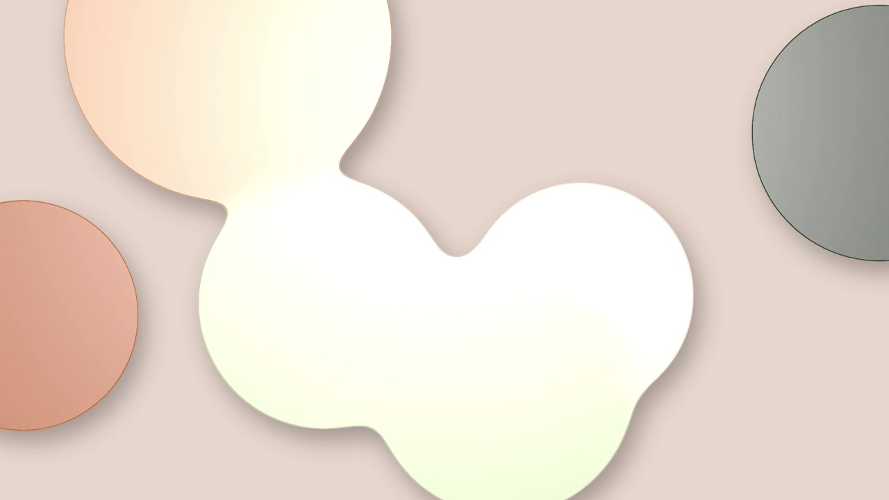 Abstract Motion Graphics with Merging and Separating Soft Circles