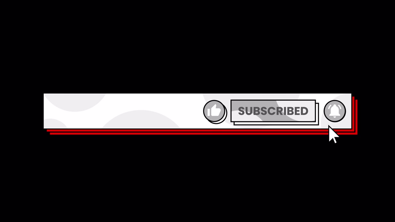 Animated YouTube Subscribe Button with Like and Notification Bell