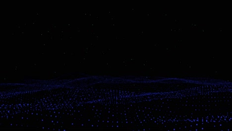 abstract blue dotted wave background
