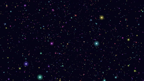 asombroso cielo nocturno un espectro de estrellas multicolores