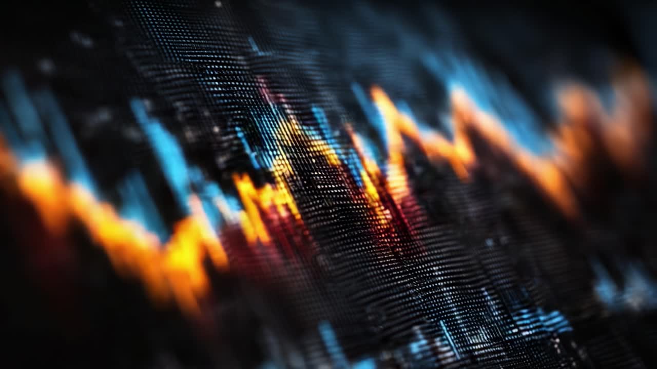 Visualização Abstrata de Tendências e Padrões de Dados através de Gráficos Dinâmicos Exibindo Flutuações Coloridas na Representação da Informação
